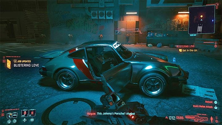 As part of the new job, Blistering Love, you have to call Rogue, tell her that Johnny wants to meet her and pick her up at the Afterlife club - Cyberpunk 2077: Rogue Amendiares - romance/sex - Cyberpunk 2077: Romances - Cyberpunk 2077 Guide