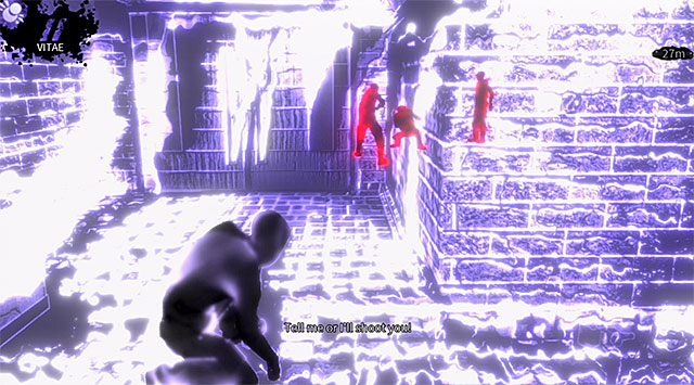 Enemies interrogating an innocent person - Harding Museum - first medieval exhibit - Chapter 1 - DARK - Game Guide and Walkthrough