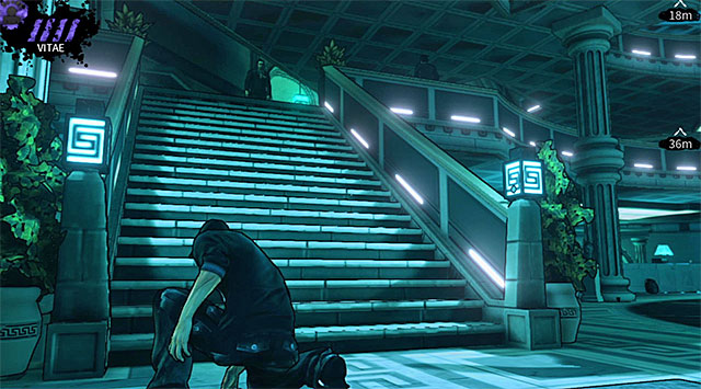 You should now carefully return to the area where youve started exploring the Atlantis club not long ago - Atlantis - main area (before releasing the gas) - Chapter 3 - DARK - Game Guide and Walkthrough