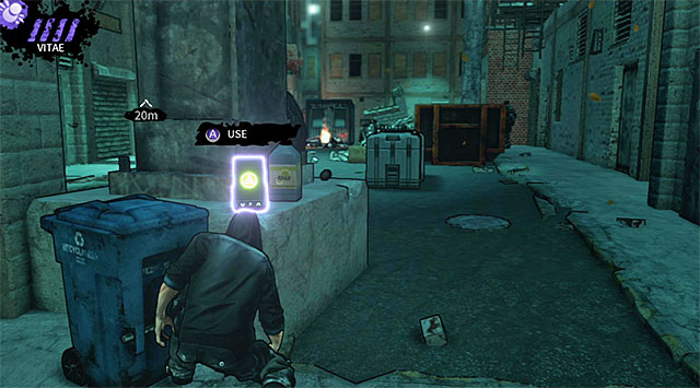 Stay here for a little while longer, because youll uncover a PDA (200 experience points) (screen) nearby and it would be a good idea to pick it up right away - The Hole - second backyard - Chapter 4 - DARK - Game Guide and Walkthrough