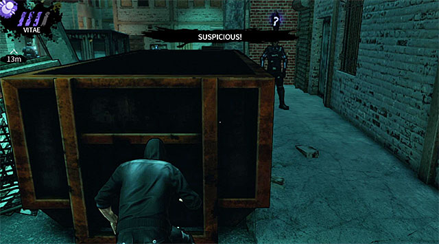 You can finally take interest in the first standard guard (the same person you were avoiding so far) - The Hole - second backyard - Chapter 4 - DARK - Game Guide and Walkthrough