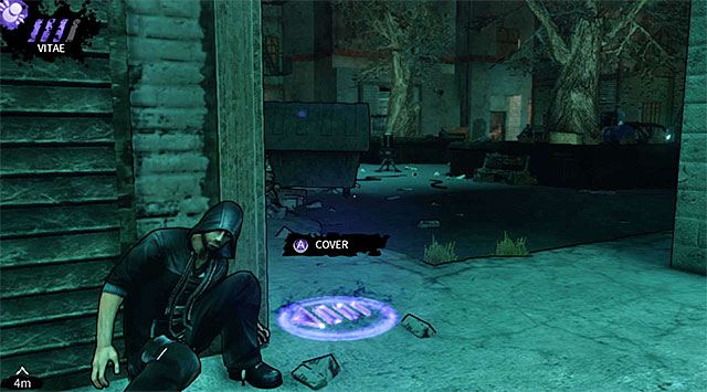 If youve fully upgraded Shadow Leap power and chosen a good destination for Erics teleportation then the generator shouldnt come online and the hunter standing next to it shouldnt become suspicious - The Hole - first courtyard - Chapter 4 - DARK - Game Guide and Walkthrough