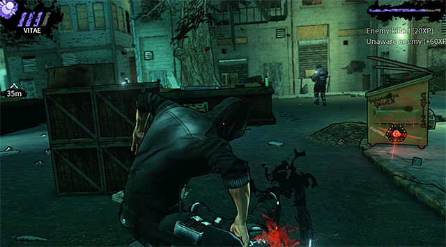 Killing the guard located near the start - The Hole - first courtyard - Chapter 4 - DARK - Game Guide and Walkthrough