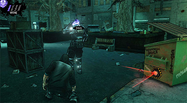 Eliminating the armored opponent - The Hole - first courtyard - Chapter 4 - DARK - Game Guide and Walkthrough