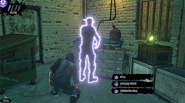 The last guard is also stationed in the right side of the courtyard and the good news is that he never turns around to find out whats happening behind him - The Hole - first courtyard - Chapter 4 - DARK - Game Guide and Walkthrough