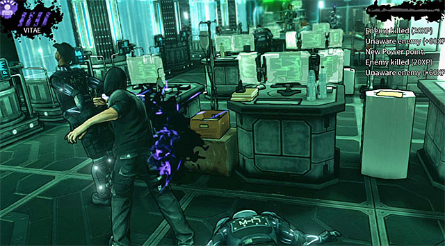 Enemies stationed in the left side of the headquarters - M17 Base - headquarters - Chapter 6 - DARK - Game Guide and Walkthrough