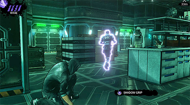 An armored guard in the main part of the headquarters - M17 Base - headquarters - Chapter 6 - DARK - Game Guide and Walkthrough