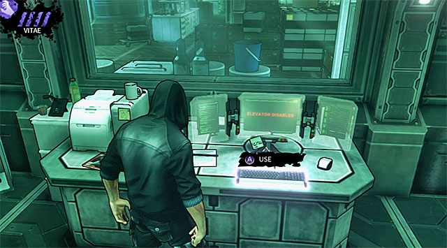 A terminal used to unlock access to the elevator - M17 Base - headquarters - Chapter 6 - DARK - Game Guide and Walkthrough