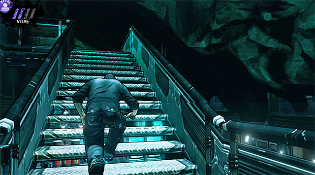 Stairs - M17 Base - rescuing Rose - Chapter 6 - DARK - Game Guide and Walkthrough