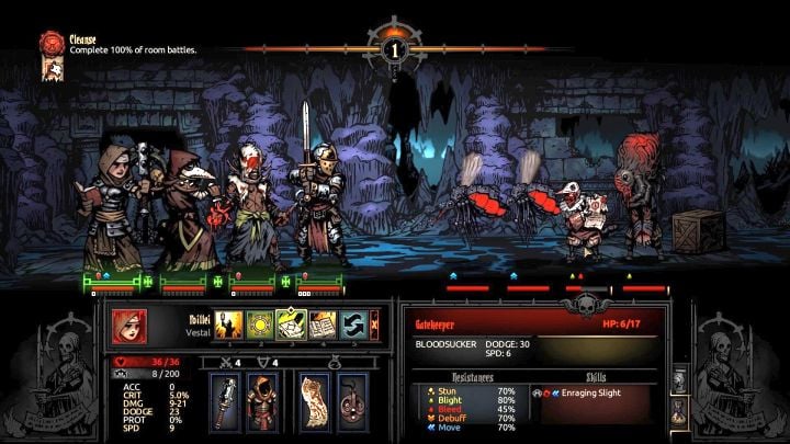 Gatekeeper - the enemy that you can collect invitations from. - Darkest Dungeon The Crimson Court: How to acces The Courtyard Area? - Darkest Dungeon: The Courtyard Area - Darkest Dungeon Game Guide & Walkthrough
