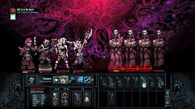 Elimination of imperfect copies of boss decreases his health level. - Darkest Dungeon: Hell is in the Heart - Darkest Dungeon: Walkthrough - Darkest Dungeon location - Darkest Dungeon Game Guide & Walkthrough