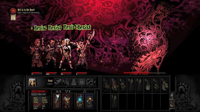 The enemy has attack that poisons the entire party, but it has low chances of success - Darkest Dungeon: Hell is in the Heart - Darkest Dungeon: Walkthrough - Darkest Dungeon location - Darkest Dungeon Game Guide & Walkthrough