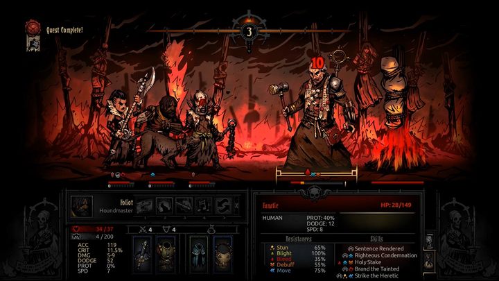 The amount of infected heroes influence the chances of this encounter. - Darkest Dungeon The Crimson Court: How to summon and avoid the Fanatic? - Darkest Dungeon: FAQ - Darkest Dungeon Game Guide & Walkthrough