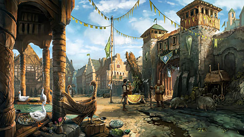 Go to the castle gate - Crows! - The Dark Eye - Chains of Satinav - Game Guide and Walkthrough