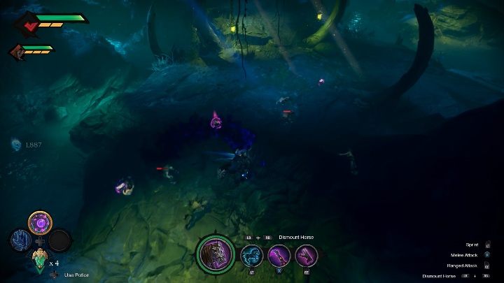 While riding, you can collect health orbs, elixirs and other resources that dont require direct interaction - Horses in Darksiders Genesis - Basics - Darksiders Genesis Guide