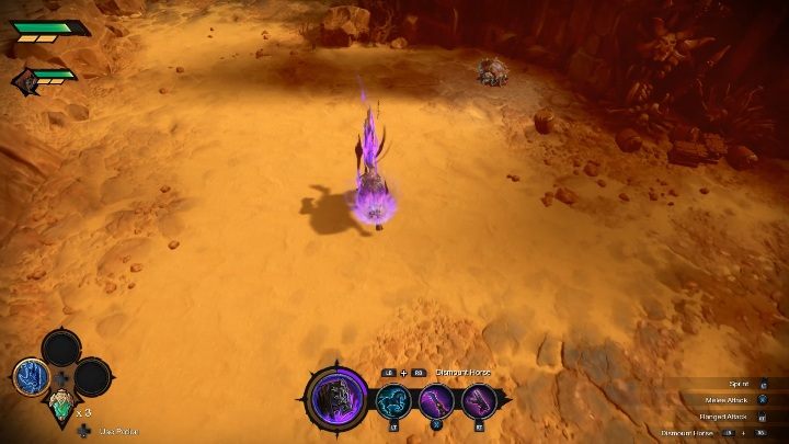 Each of the horses can use a charge - Horses in Darksiders Genesis - Basics - Darksiders Genesis Guide