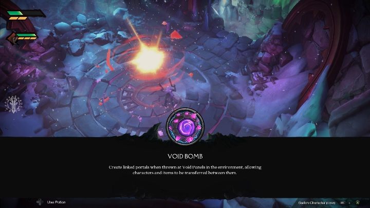 You will get the Void Bomb - How to use a Void Bomb Chapter 4 in Darksiders Genesis? - Puzzles - Darksiders Genesis Guide