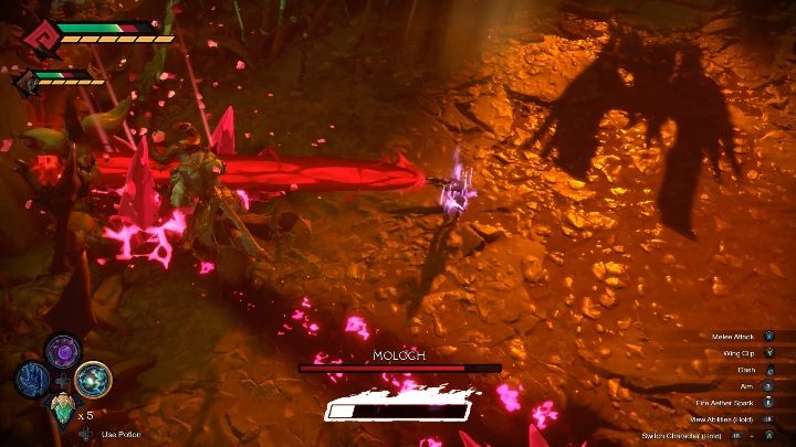 Attack him whenever you have a chance - Moloch - chapter 16 | Boss in Darksiders Genesis - Bosses and mini-bosses - Darksiders Genesis Guide