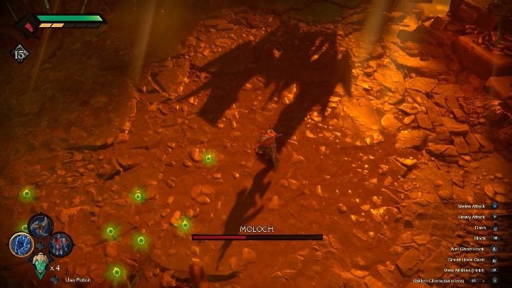 Recover health points whenever you can - Moloch - chapter 16 | Boss in Darksiders Genesis - Bosses and mini-bosses - Darksiders Genesis Guide