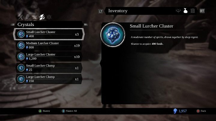 Souls can be acquired in three different ways - Character Development in Darksiders 3 - Game basics - Darksiders 3 Guide