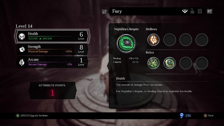 Attributes determine the combat capabilities of your Hero - Character Development in Darksiders 3 - Game basics - Darksiders 3 Guide