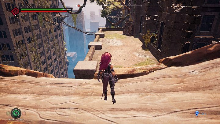After defeating your opponents turn right and jump on the balcony shown in the picture above - Haven | Darksiders 3 Walkthrough - Walkthrough - Darksiders 3 Guide