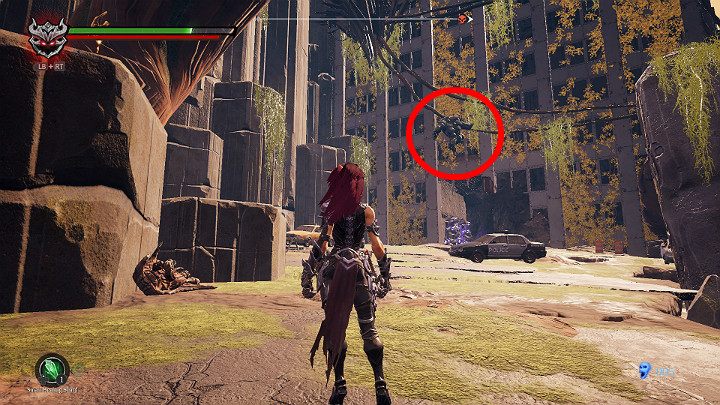 Going a little further, pay special attention to your opponent hanging on the rope - Haven | Darksiders 3 Walkthrough - Walkthrough - Darksiders 3 Guide