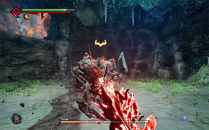 The most dangerous attack of this opponent is a powerful cut with one weapon - Wrath Boss | Darksiders 3 Walkthrough - Walkthrough - Darksiders 3 Guide