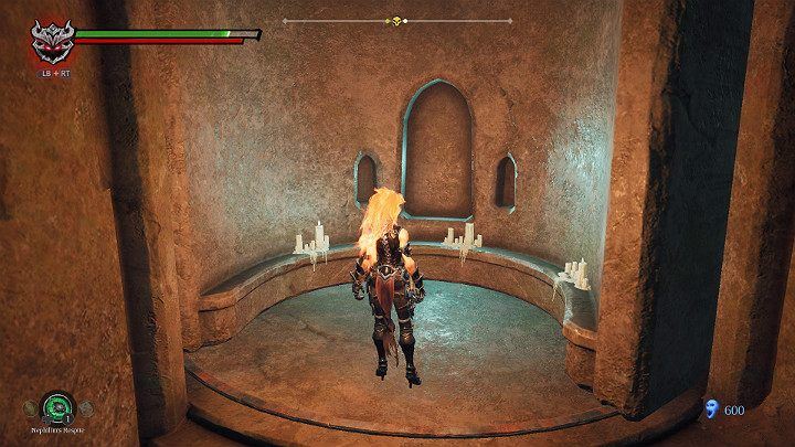 Now you have to run into the recess before the passage closes again - Hollows - Catacombs | Darksiders 3 Walkthrough - Walkthrough - Darksiders 3 Guide