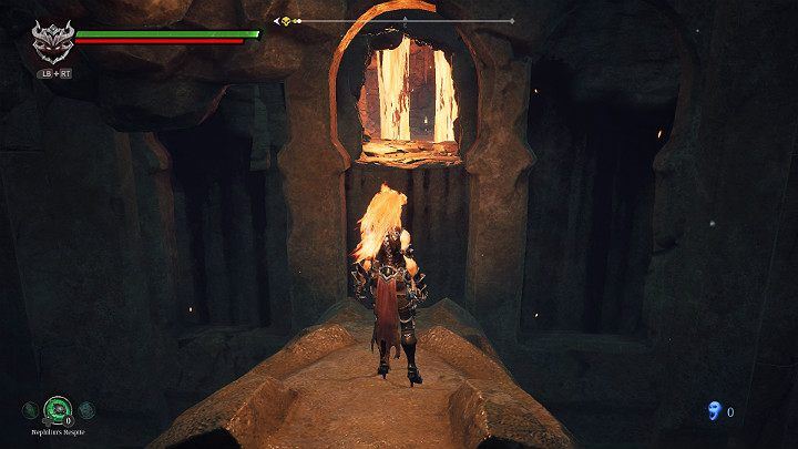 In a small cave you will find a hidden Demonic Artefact - Hollows - Catacombs | Darksiders 3 Walkthrough - Walkthrough - Darksiders 3 Guide