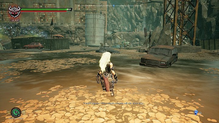 When you go out in the open, youll witness a battle of angels with demons - Festering pool | Darksiders 3 Walkthrough - Walkthrough - Darksiders 3 Guide