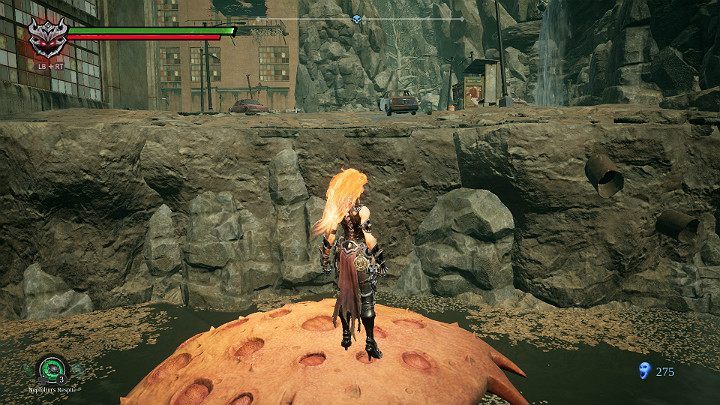 When you reach the wall, jump up and prepare for a fight - Festering pool | Darksiders 3 Walkthrough - Walkthrough - Darksiders 3 Guide