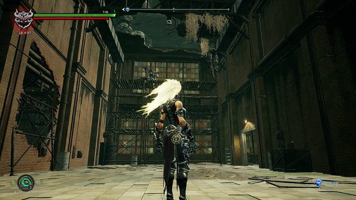 Watch out for one hanging enemy and an opponent who walks on the scaffolding - Festering pool | Darksiders 3 Walkthrough - Walkthrough - Darksiders 3 Guide