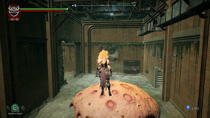 Go into the room with the creature and climb onto it - Festering pool | Darksiders 3 Walkthrough - Walkthrough - Darksiders 3 Guide