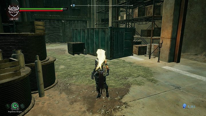 Behind the container youll find an item - Festering pool | Darksiders 3 Walkthrough - Walkthrough - Darksiders 3 Guide