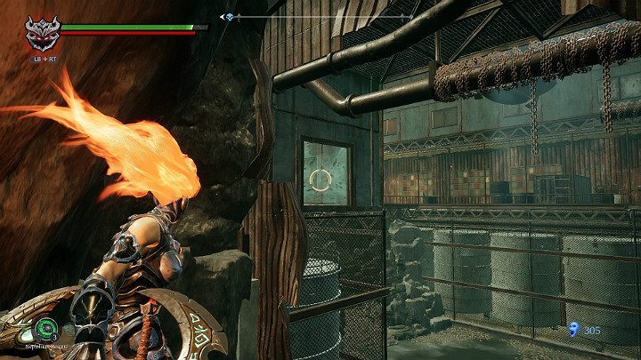 When you land, turn your eyes towards the passage - The drowned district | Darksiders 3 Walkthrough - Walkthrough - Darksiders 3 Guide