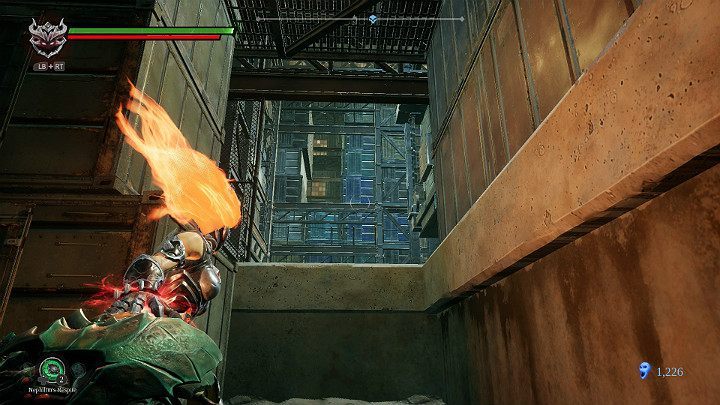 Catch the creature and throw it onto the upper level - The drowned district | Darksiders 3 Walkthrough - Walkthrough - Darksiders 3 Guide