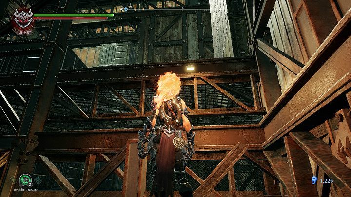 Now you have to jump to the upper floor - The drowned district | Darksiders 3 Walkthrough - Walkthrough - Darksiders 3 Guide