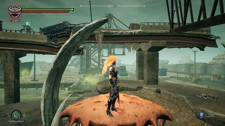 Youll get to the place where the next neutral creature will be waiting for you - The drowned district | Darksiders 3 Walkthrough - Walkthrough - Darksiders 3 Guide