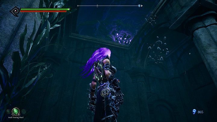 When you dive into the water, look for the passage shown in the picture above - Forgotten Lake | Darksiders 3 Walkthrough - Walkthrough - Darksiders 3 Guide