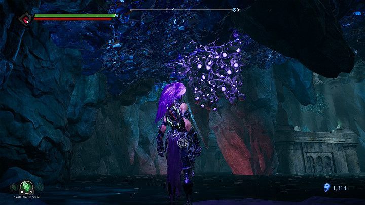 Use the force hollow and Salvation to break the obstacle under the ceiling - Forgotten Lake | Darksiders 3 Walkthrough - Walkthrough - Darksiders 3 Guide