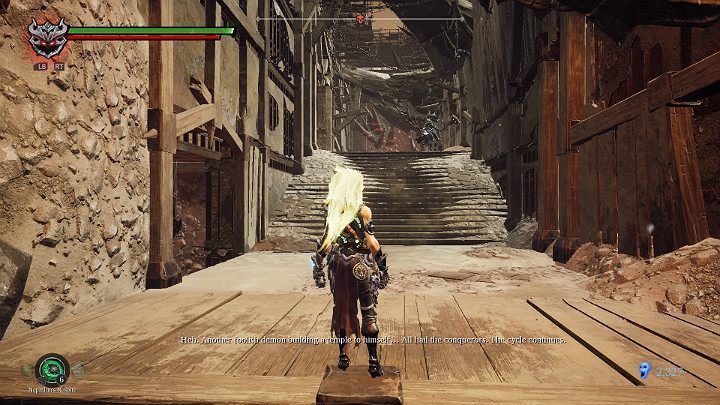 Opposite, you have one illusionist to defeat - Abraxis and the Lord of Hollows - kill or spare? | Darksiders 3 Walkthrough - Walkthrough - Darksiders 3 Guide