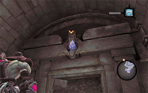 3) You can find the stone within the ruins in the west of the Charred Pass, by the path leading to the Cauldron (screenshot 1) - Mystic Stonebites locations - Forge Lands - Sticks and Stones - Darksiders II - Game Guide and Walkthrough