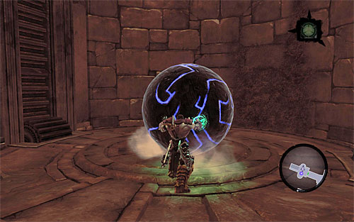 Both actions will remove the blockades around the ball on the left - The Nook - The lower levels of the dungeon - Additional Locations - Darksiders II - Game Guide and Walkthrough