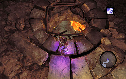 After winning the battle, take the only available passage - The Scar - Reaching the central area of the dungeon - Additional Locations - Darksiders II - Game Guide and Walkthrough