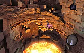 5) At the end of the edge, drop down and keep going right - The Scar - Reaching the central area of the dungeon - Additional Locations - Darksiders II - Game Guide and Walkthrough
