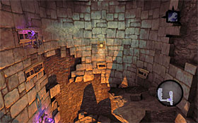 8) Wait until Death reaches the new edge and jump up to the one above - The Scar - Reaching the central area of the dungeon - Additional Locations - Darksiders II - Game Guide and Walkthrough