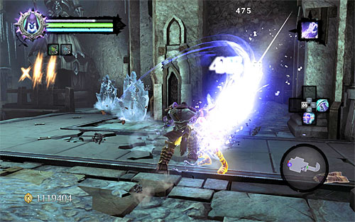 Enter the new chamber and attack the Ice Skeletons inside; they should die pretty quickly - Lair of the Deposed King - Exploring the lower levels of the dungeon - Additional Locations - Darksiders II - Game Guide and Walkthrough