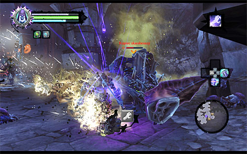 After reaching a precipice, take the tunnel leading south-west - Sentinel's Gaze - Exploring Boneriven - Additional Locations - Darksiders II - Game Guide and Walkthrough