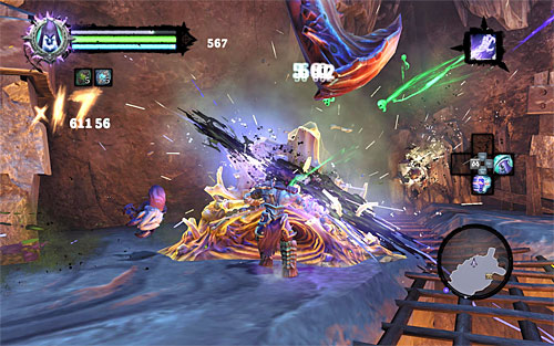 As soon as it starts, focus primarily on destroying the four mounds in the area - it will stop the surge of regular Scarabs - Sentinel's Gaze - Exploring Boneriven - Additional Locations - Darksiders II - Game Guide and Walkthrough